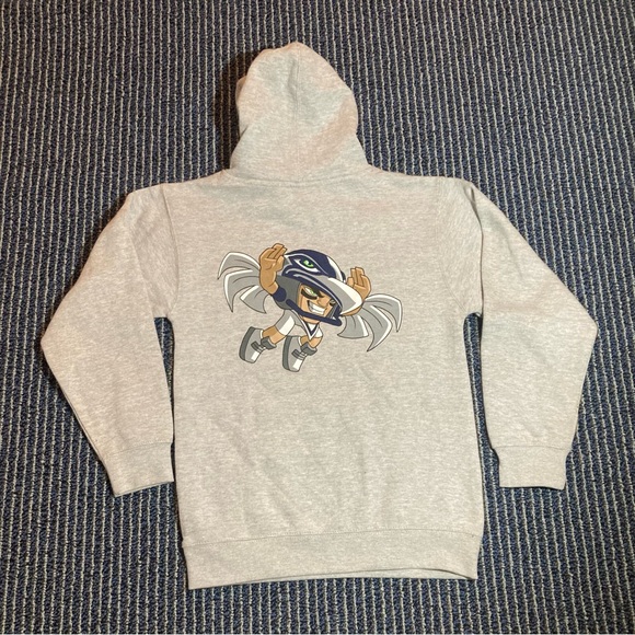 NWT Kids Youth Medium 10/12 SEATTLE SEAHAWKS Rusher Freefall Hooded SWEATSHIRT - Picture 1 of 4
